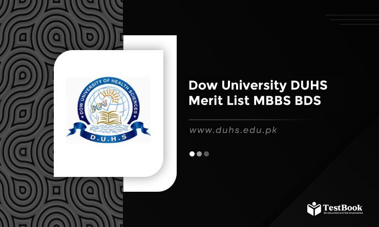 Dow University DUHS Merit List 2025 MBBS BDS Bs Nursing